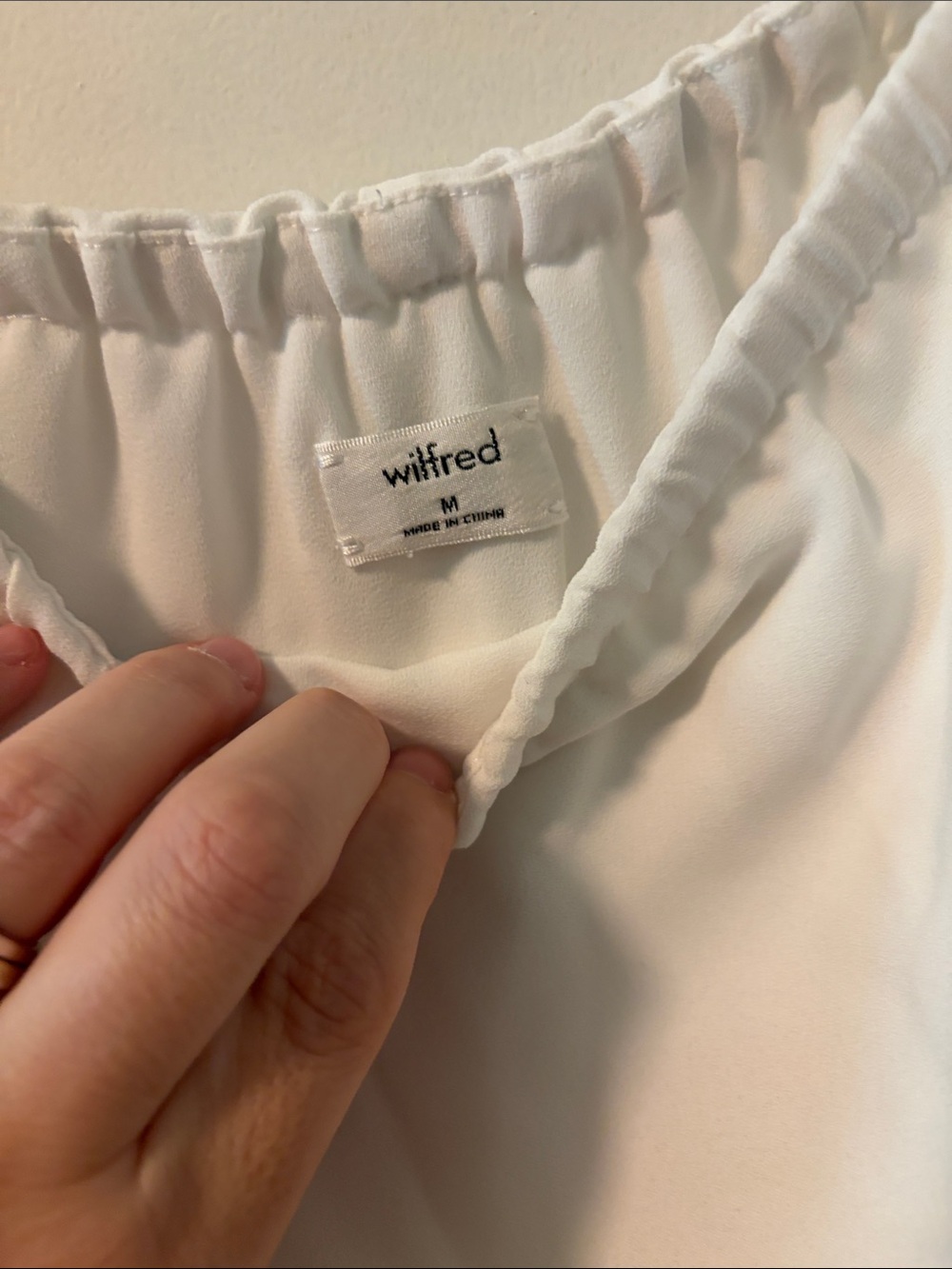 Wilfred Cream Off-Shoulder Ruffle Top - Picture 2 of 5
